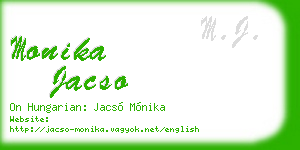 monika jacso business card